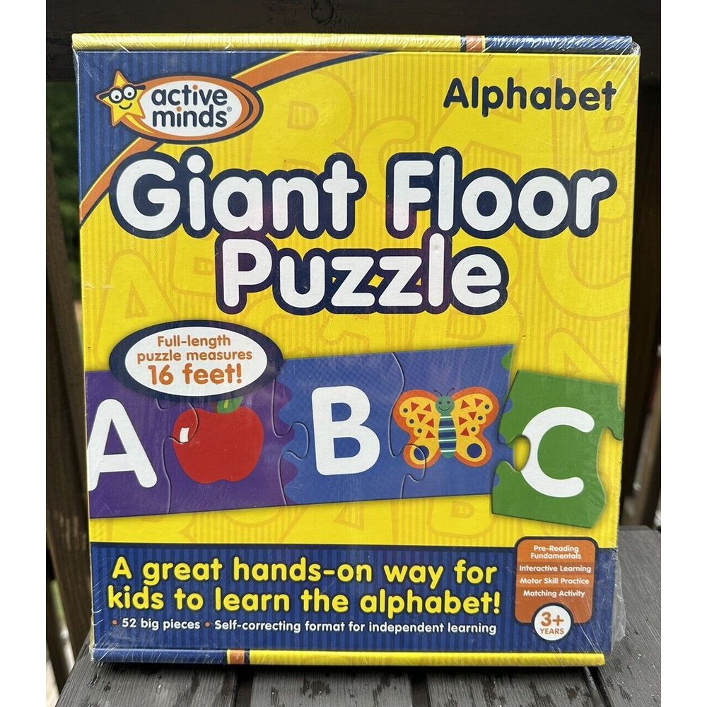 ActiveMinds Giant Floor Puzzle Set: A-B-C. Brand New! Aged 3-up